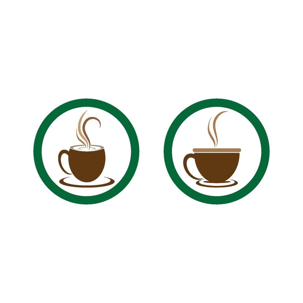 koffiekopje logo afbeeldingen vector