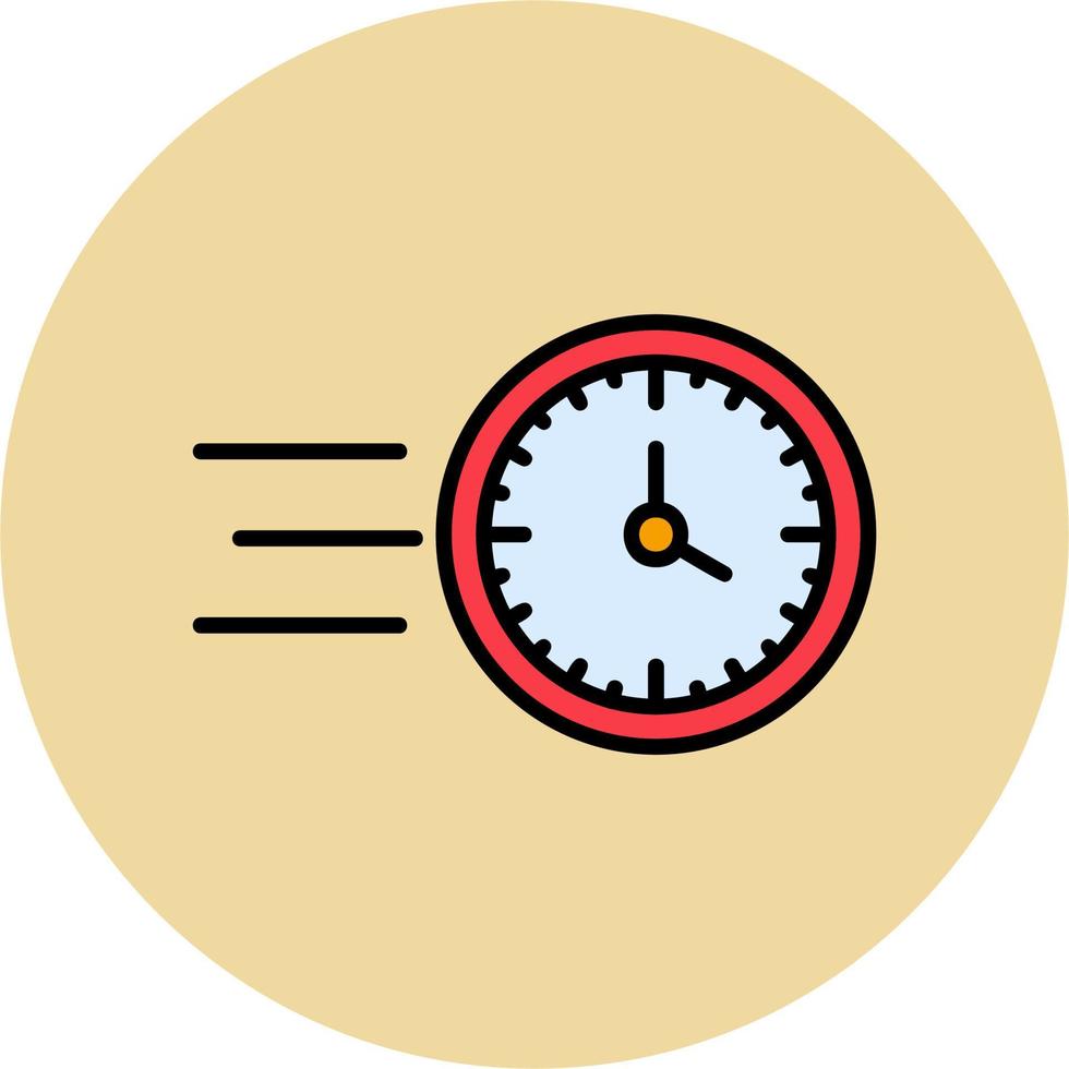 tijd snel vector icoon