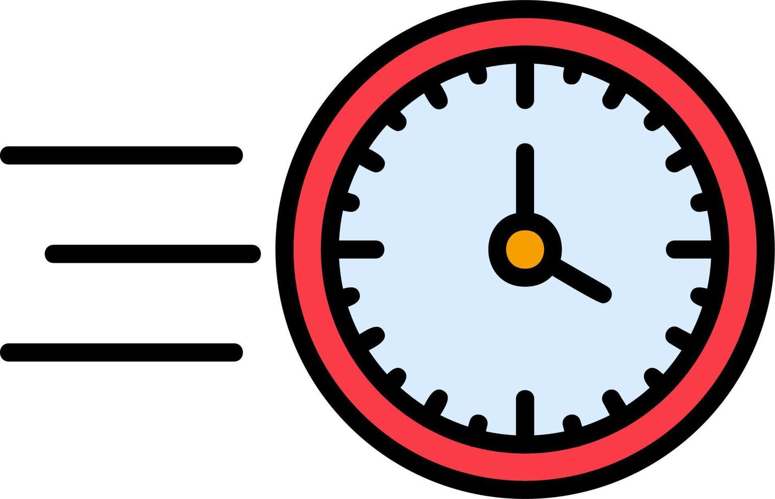 tijd snel vector icoon