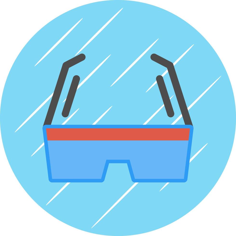 3d bril vector icoon ontwerp