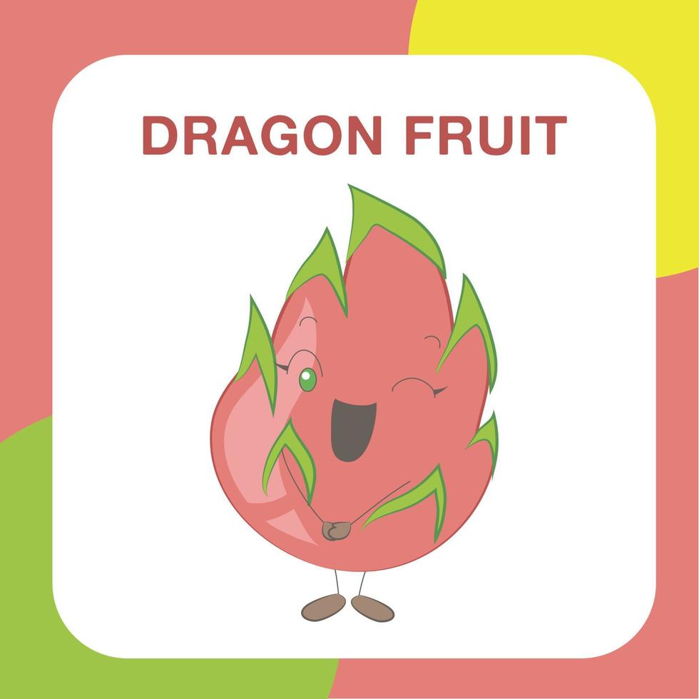 tropisch fruit geheugenkaart voor kinderen. schattig geheugenkaart voor kinderen. klaar naar afdrukken. afdrukbare spel kaart. leerzaam kaart voor peuter. vector illustratie.