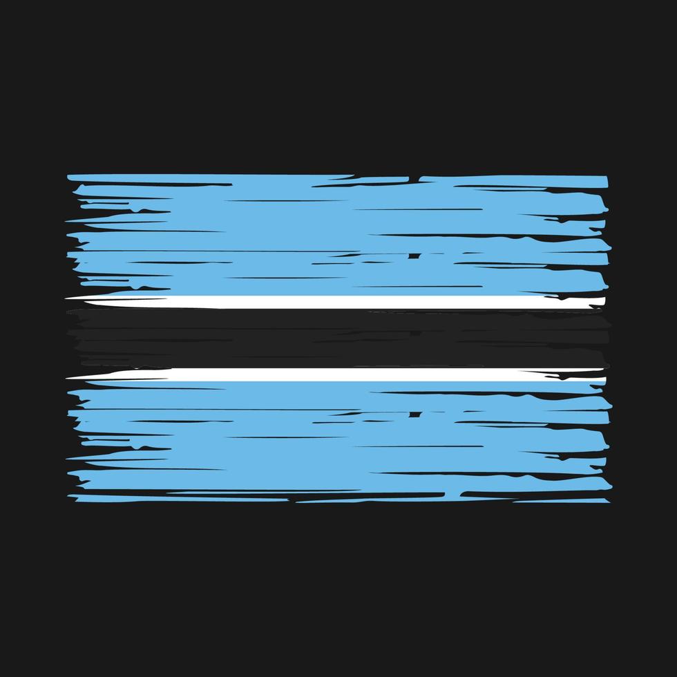 botswana vlag borstel vector