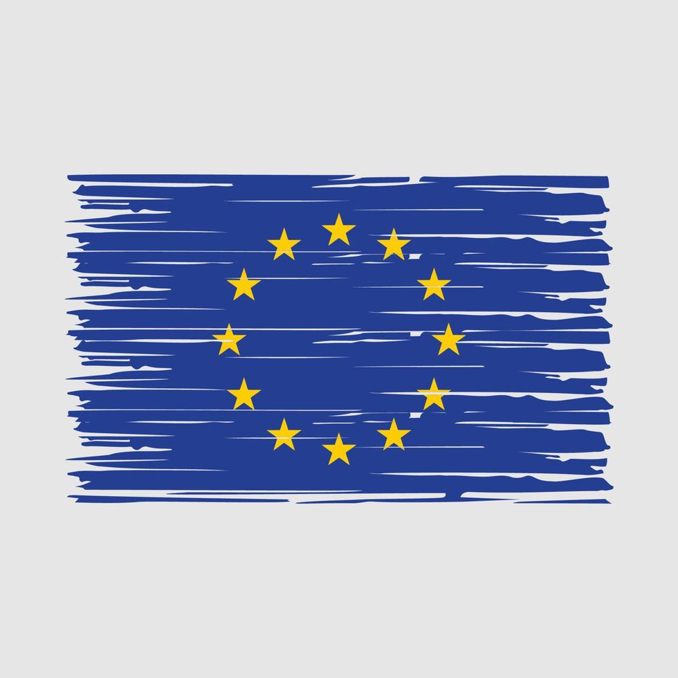 Europese vlag borstel vector