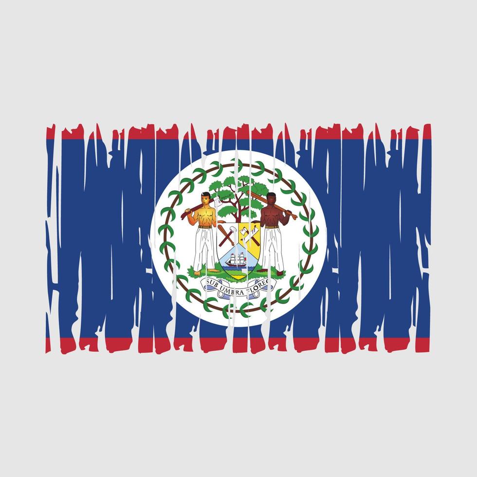 vlag van belize vector