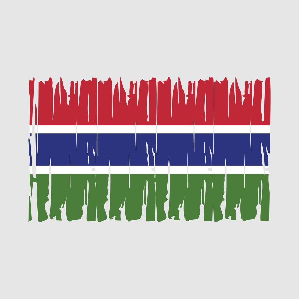 Gambia vlag vector