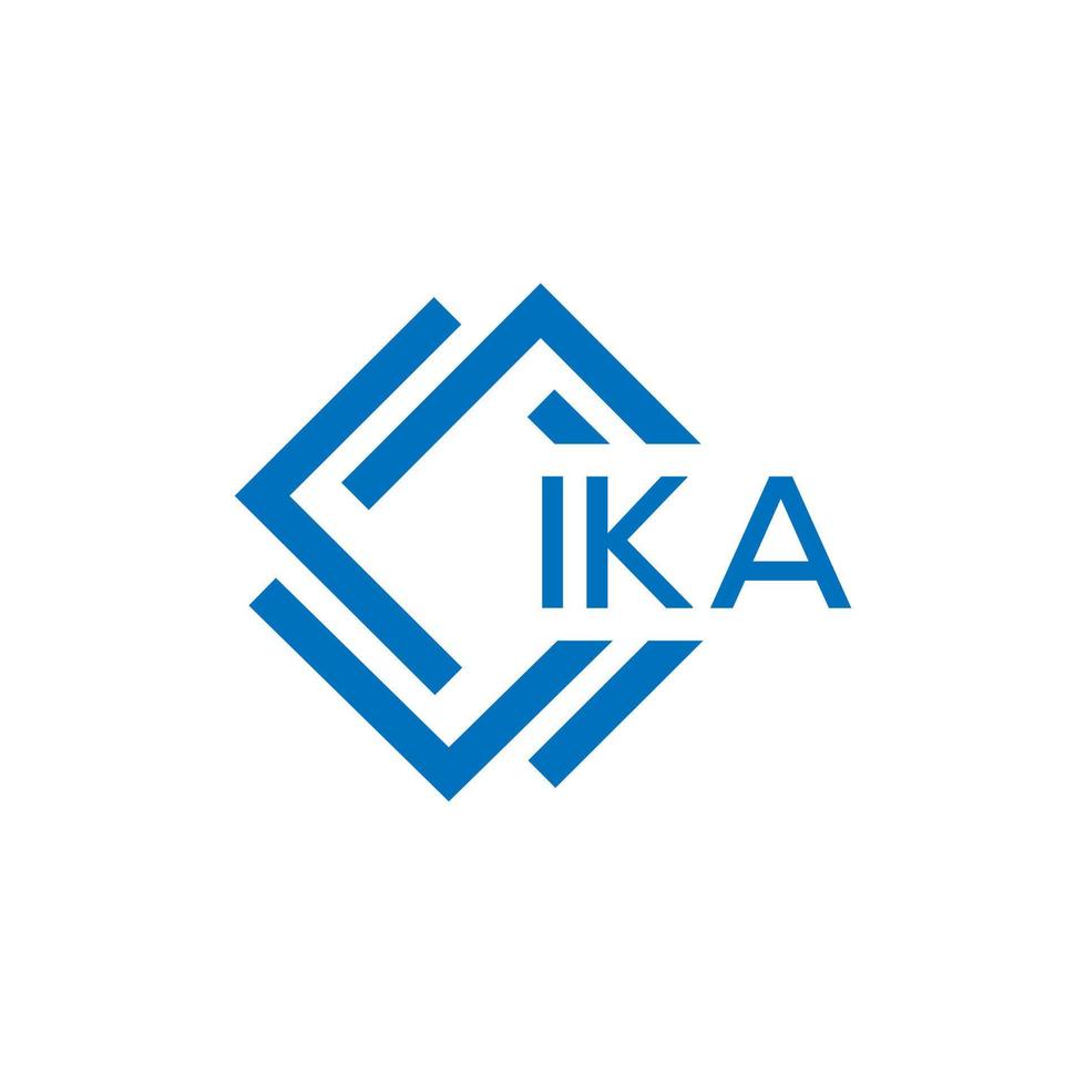 ika brief logo ontwerp Aan wit achtergrond. ika creatief cirkel brief logo concept. ika brief ontwerp. vector