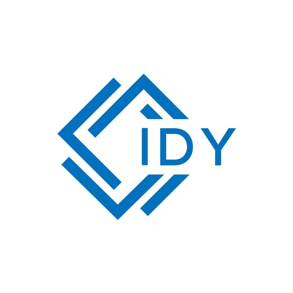 idy brief logo ontwerp Aan wit achtergrond. idy creatief cirkel brief logo concept. idy brief ontwerp. vector