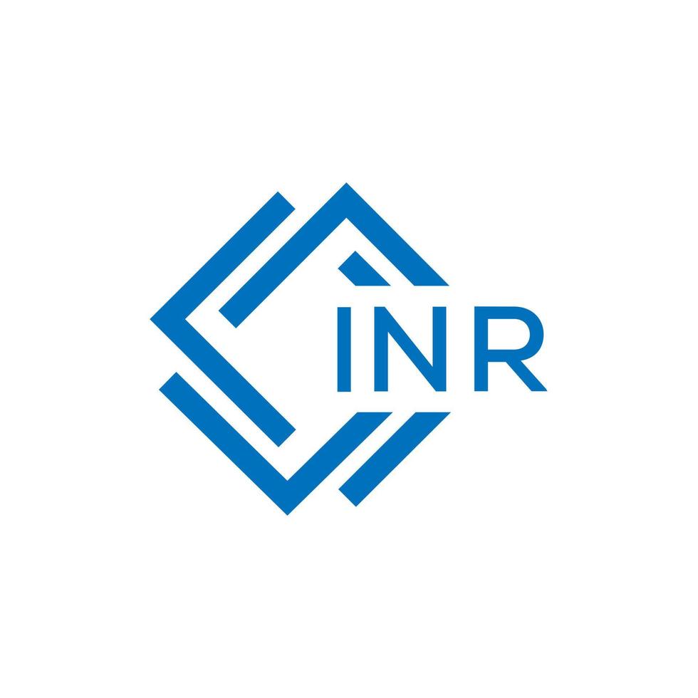 inr brief logo ontwerp Aan wit achtergrond. inr creatief cirkel brief logo concept. inr brief ontwerp. vector