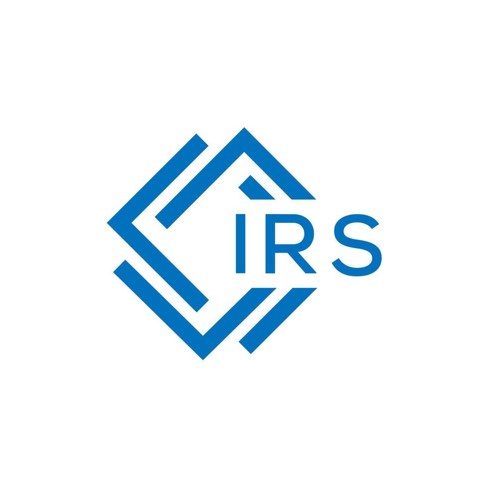 irs brief logo ontwerp Aan wit achtergrond. irs creatief cirkel brief logo concept. irs brief ontwerp. vector