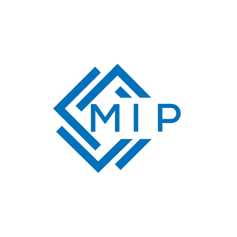 mip brief logo ontwerp Aan wit achtergrond. mip creatief cirkel brief logo concept. mip brief ontwerp. vector