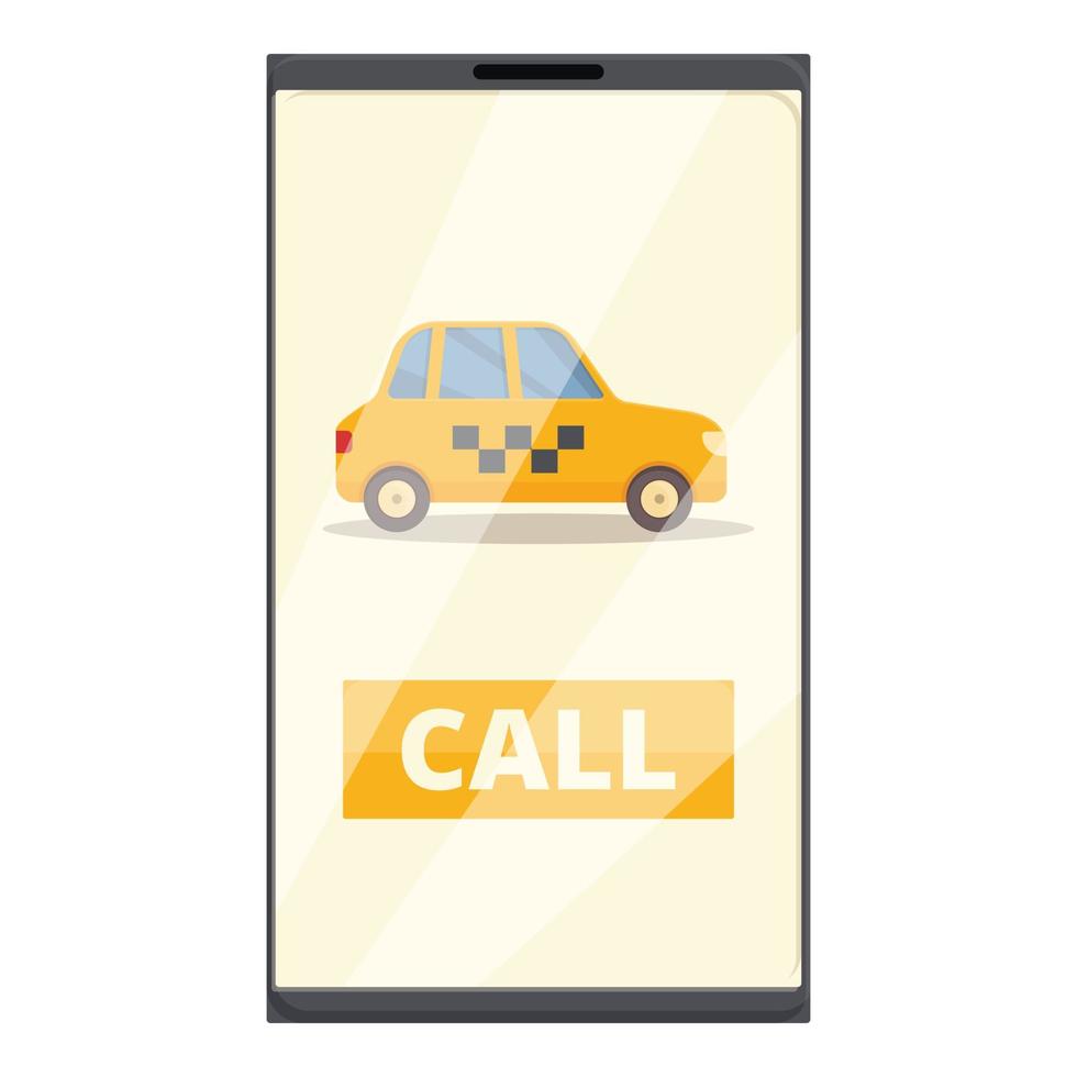 taxi telefoon telefoontje icoon tekenfilm vector. auto onderhoud vector