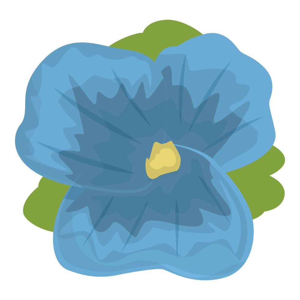 blauw wild bloem icoon tekenfilm vector. bloemen voorjaar vector