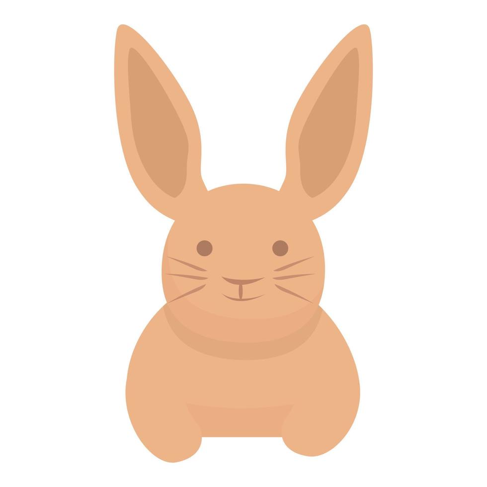 gezicht konijn icoon tekenfilm vector. huisdier dier vector