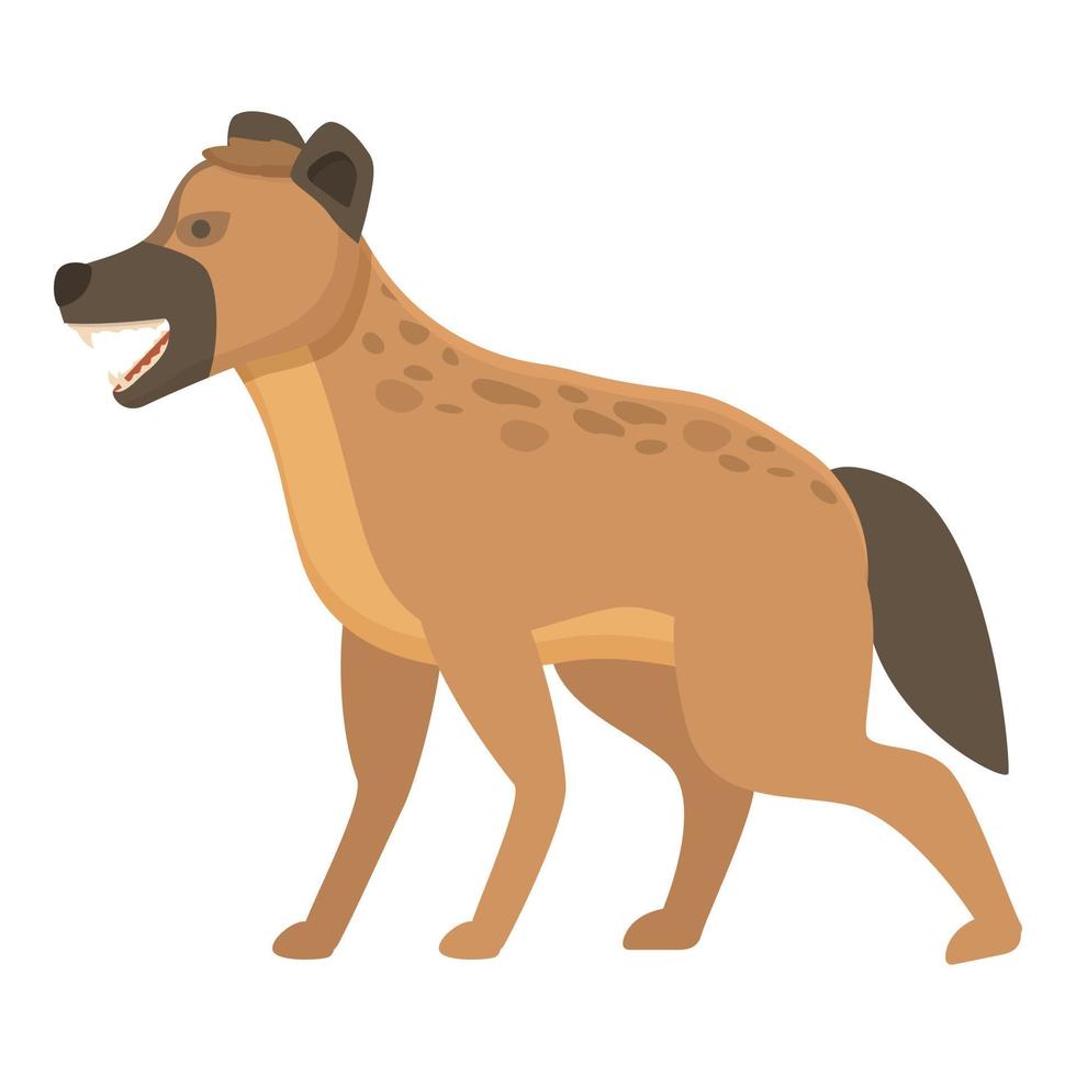 grappig hyena icoon tekenfilm vector. dier schattig vector