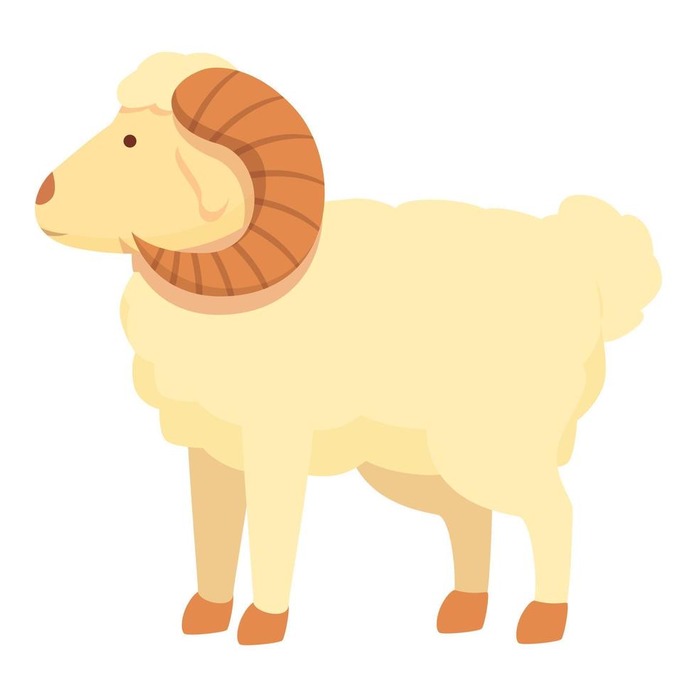 wild RAM icoon tekenfilm vector. geit dier vector