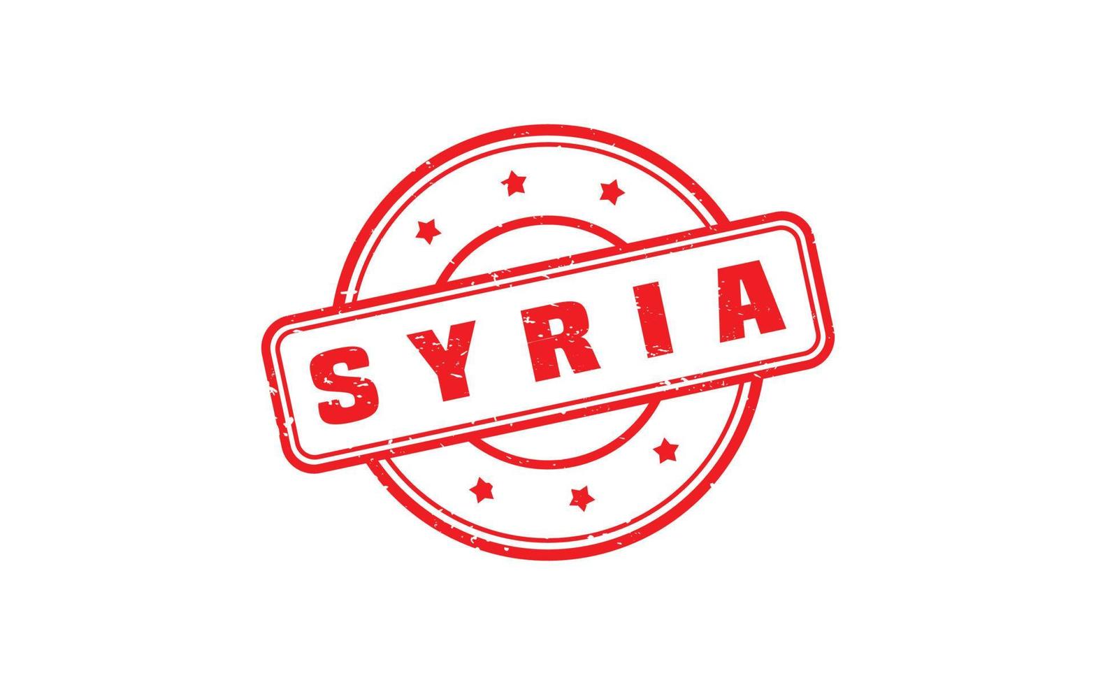 Syrië postzegel rubber met grunge stijl Aan wit achtergrond vector