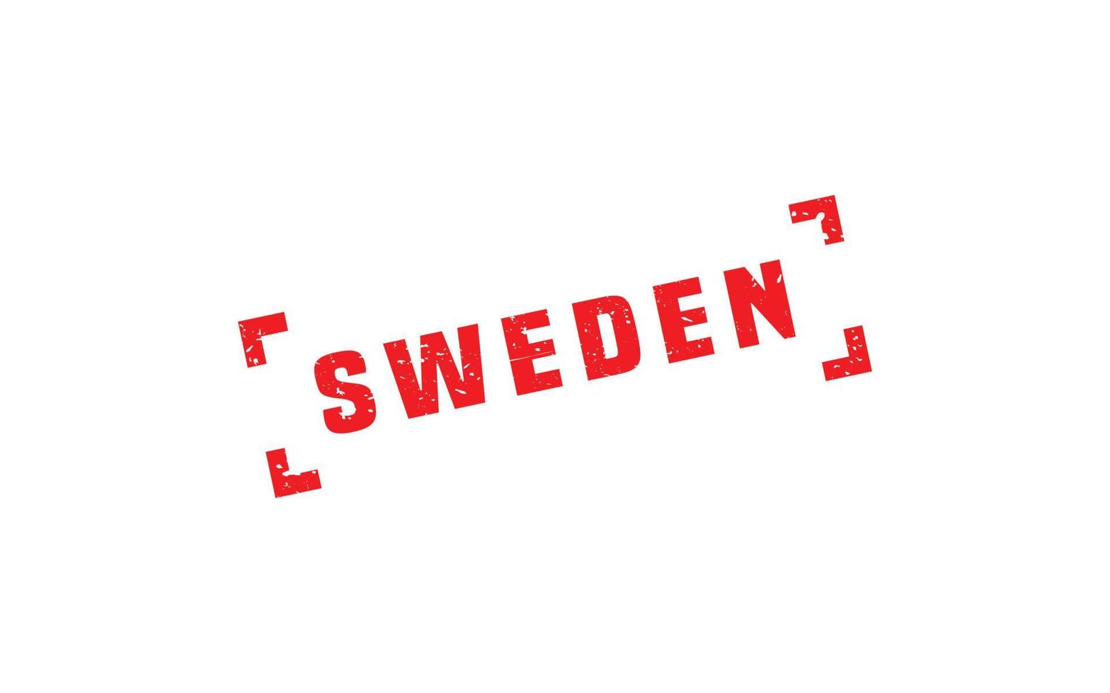 Zweden postzegel rubber met grunge stijl Aan wit achtergrond vector