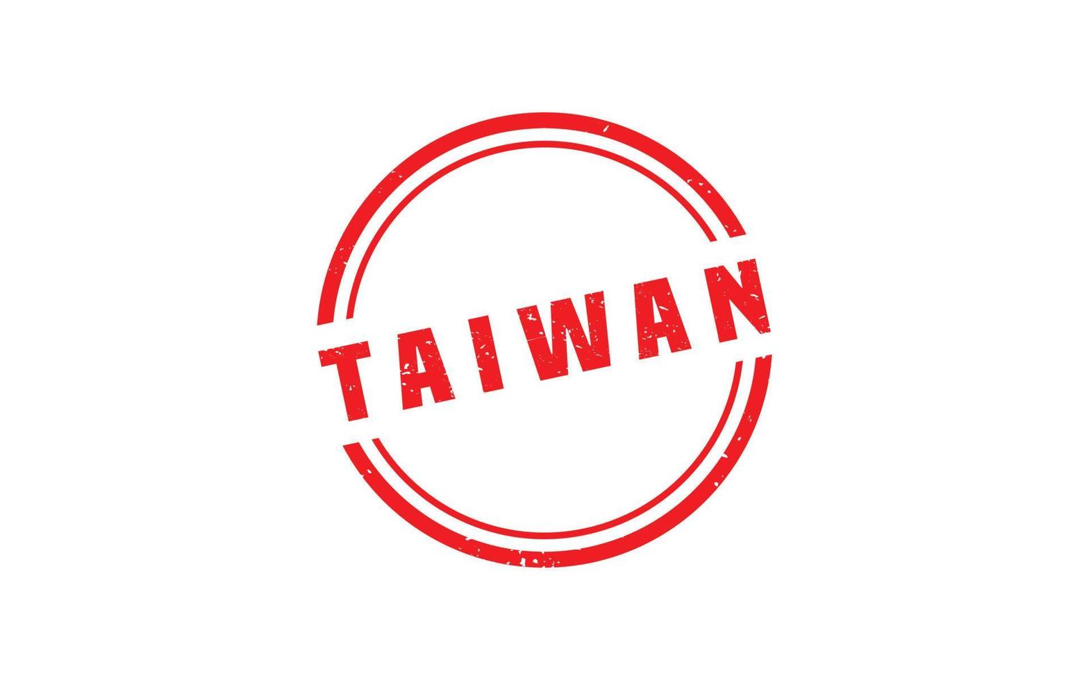 Taiwan postzegel rubber met grunge stijl Aan wit achtergrond vector