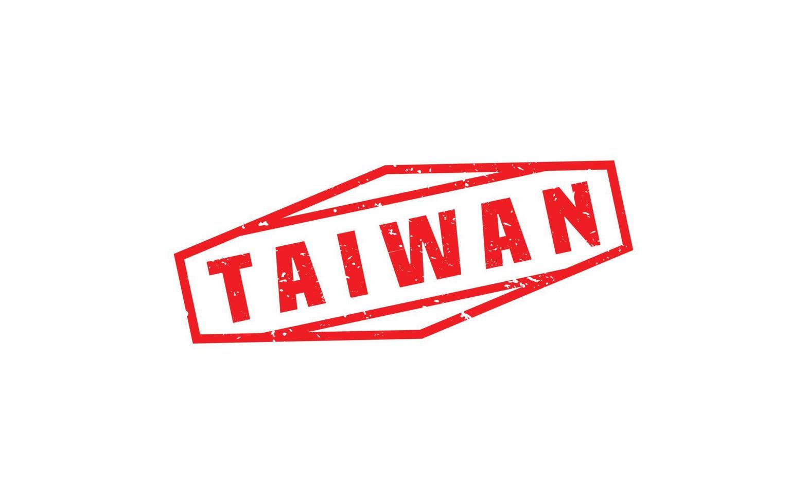 Taiwan postzegel rubber met grunge stijl Aan wit achtergrond vector