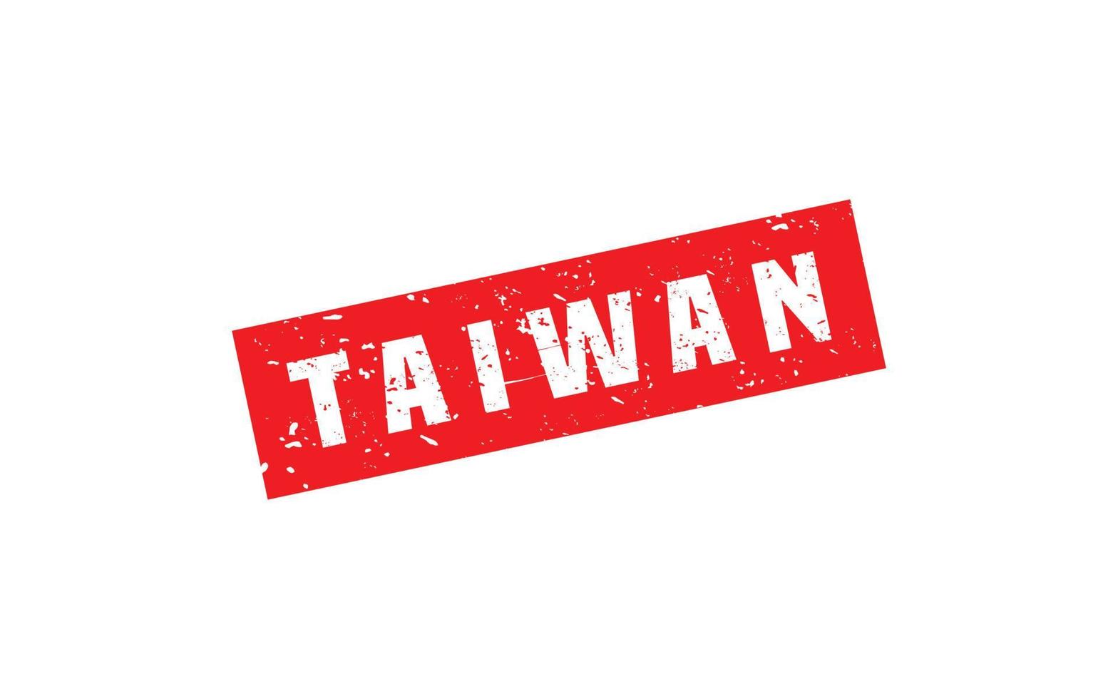 Taiwan postzegel rubber met grunge stijl Aan wit achtergrond vector