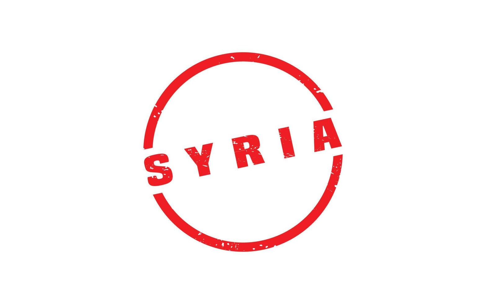 Syrië postzegel rubber met grunge stijl Aan wit achtergrond vector