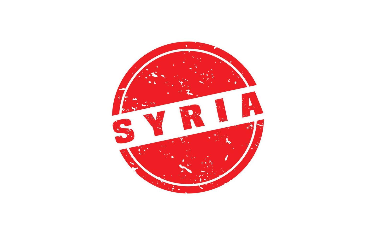 Syrië postzegel rubber met grunge stijl Aan wit achtergrond vector