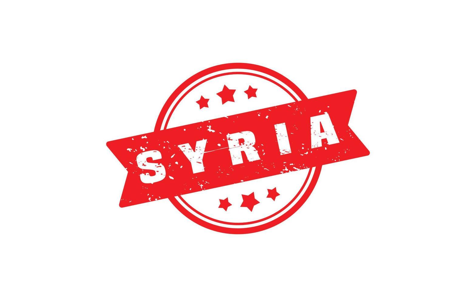 Syrië postzegel rubber met grunge stijl Aan wit achtergrond vector