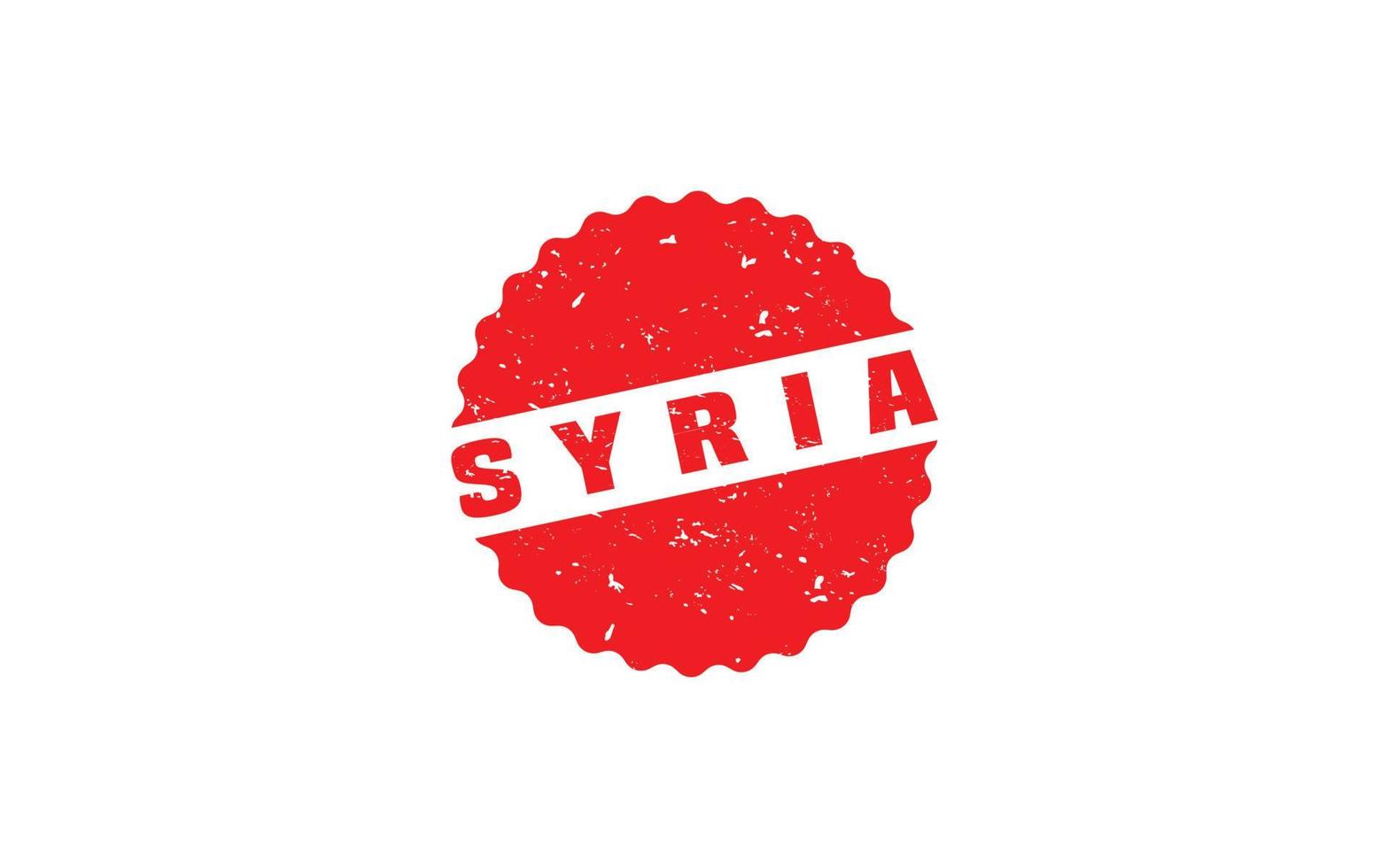 Syrië postzegel rubber met grunge stijl Aan wit achtergrond vector