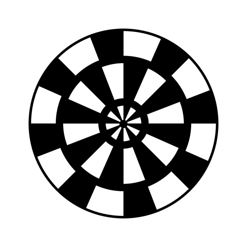 darts icoon vector. pijl illustratie teken. nauwkeurigheid symbool. scherp schieten logo. vector