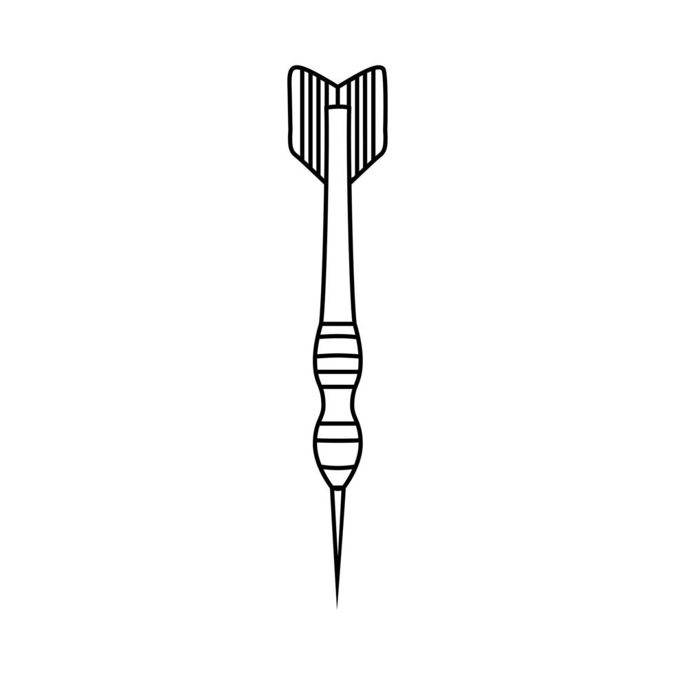 darts icoon vector. pijl illustratie teken. nauwkeurigheid symbool. scherp schieten logo. vector