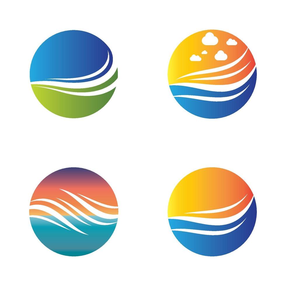 sunset beach logo afbeeldingen vector