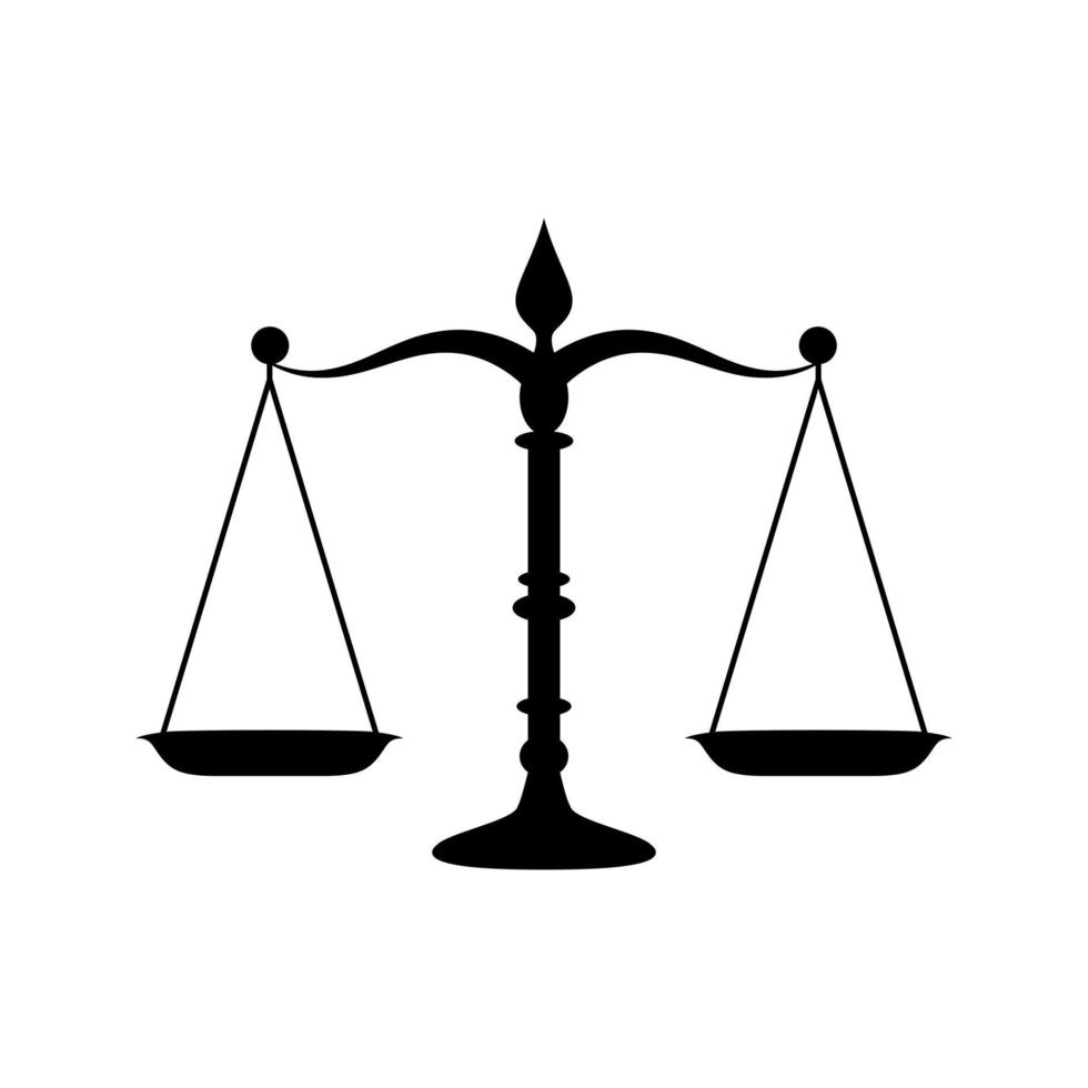 wet icoon vector. gerechtigheid illustratie teken. rechtbank symbool. vector