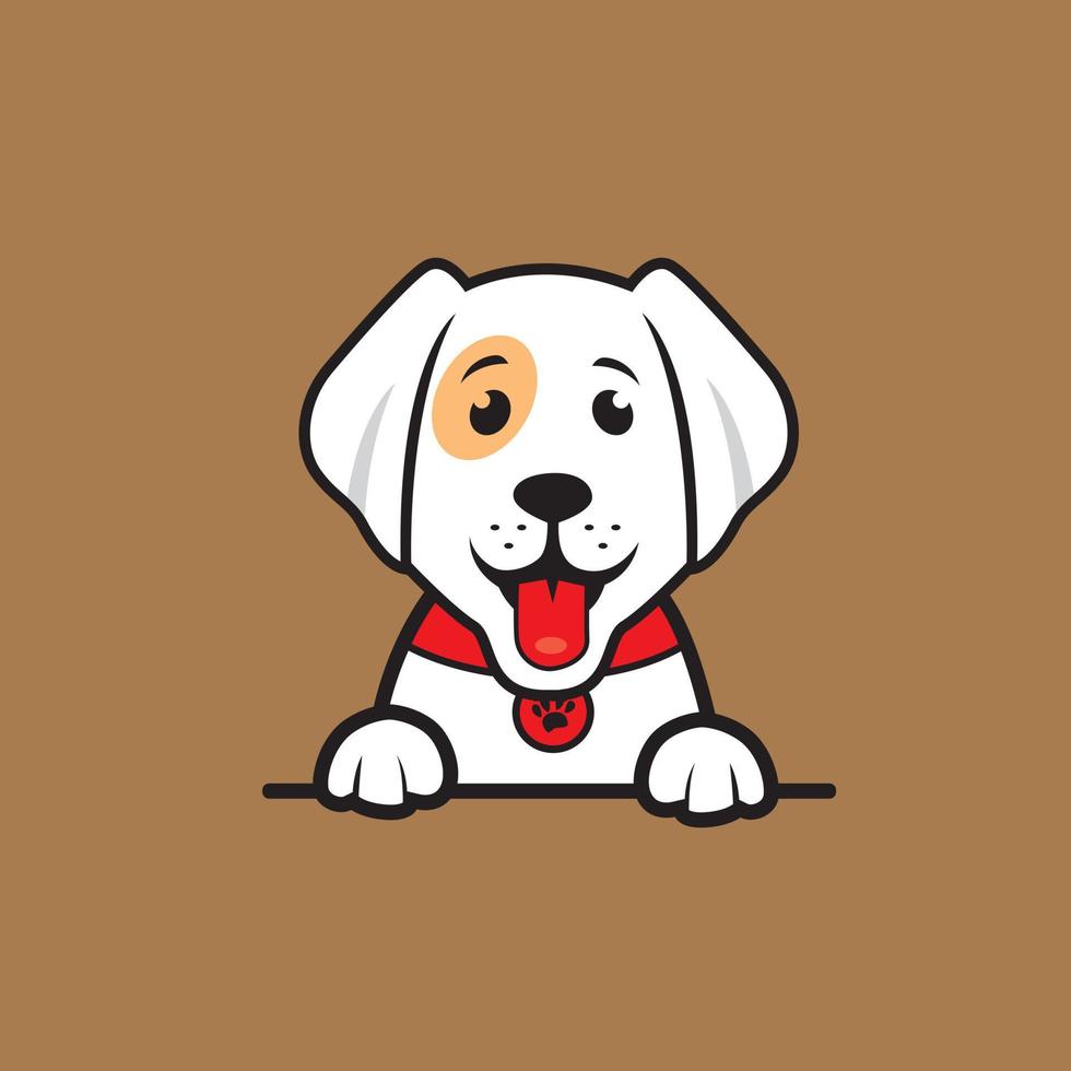 schattig hond naadloos ontwerp vector