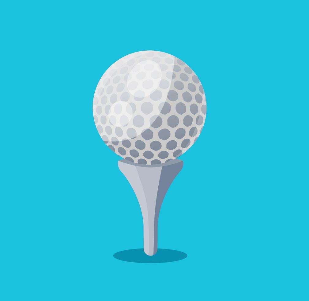 golf bal geïsoleerd vector illustratie