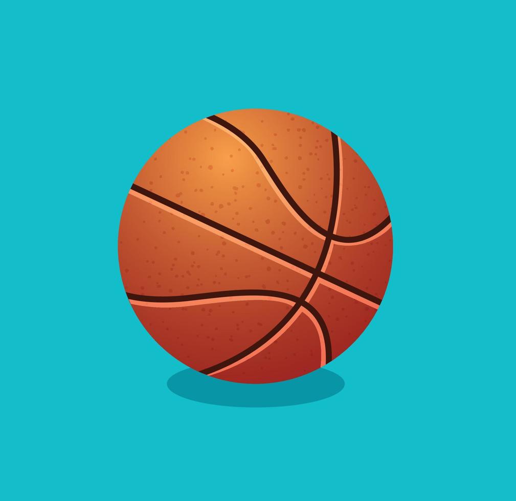 basketbal bal geïsoleerd vector illustratie