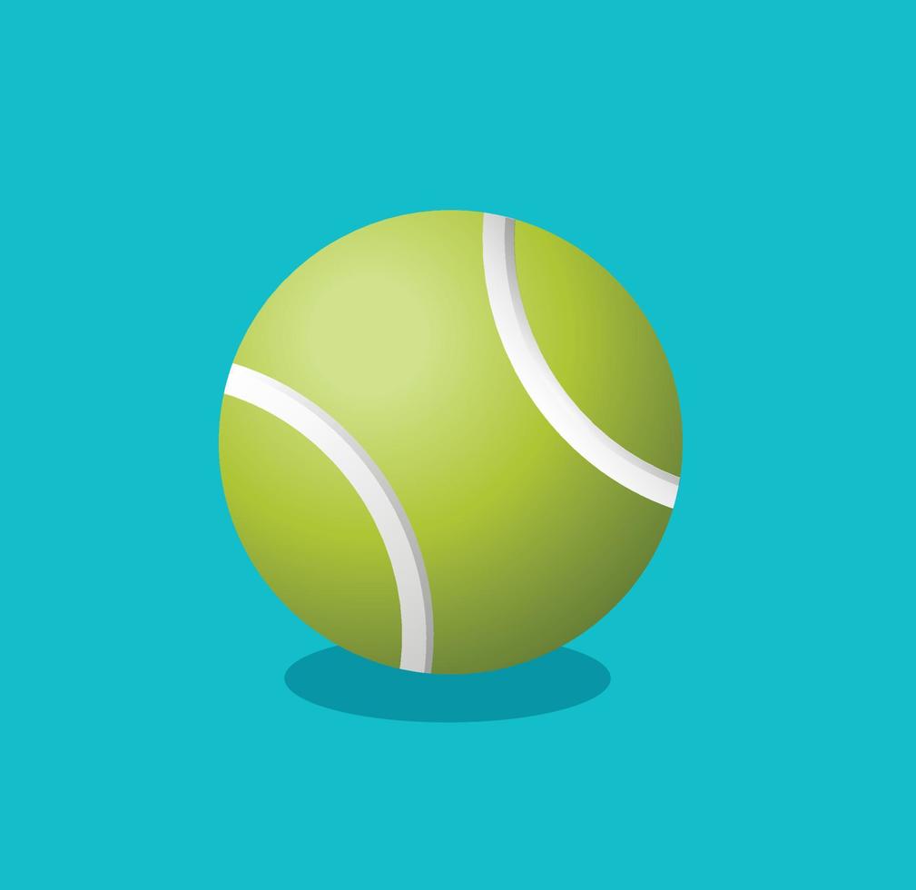 tennis bal geïsoleerd vector illustratie