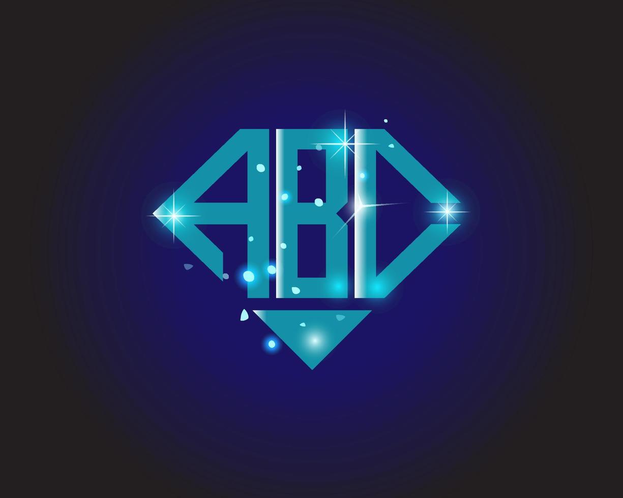 abc brief logo creatief ontwerp. abc uniek ontwerp. vector