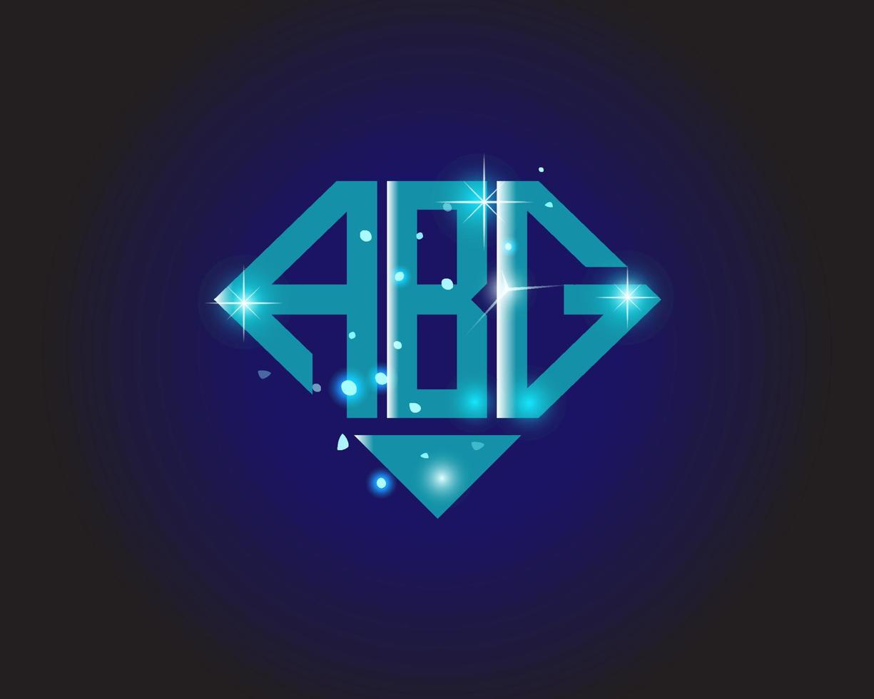 abg brief logo creatief ontwerp. abg uniek ontwerp. vector