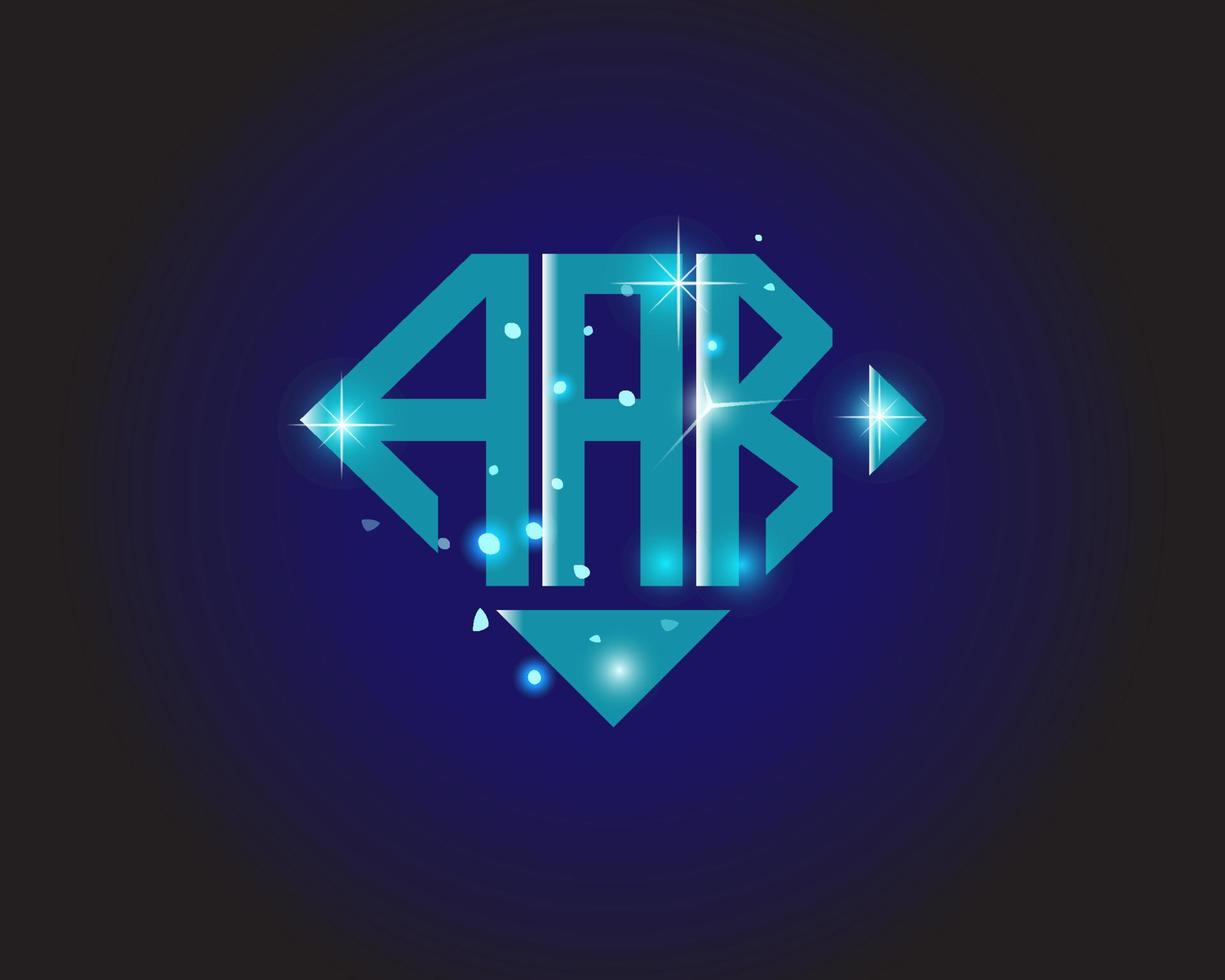 aar brief logo creatief ontwerp. aar uniek ontwerp. vector