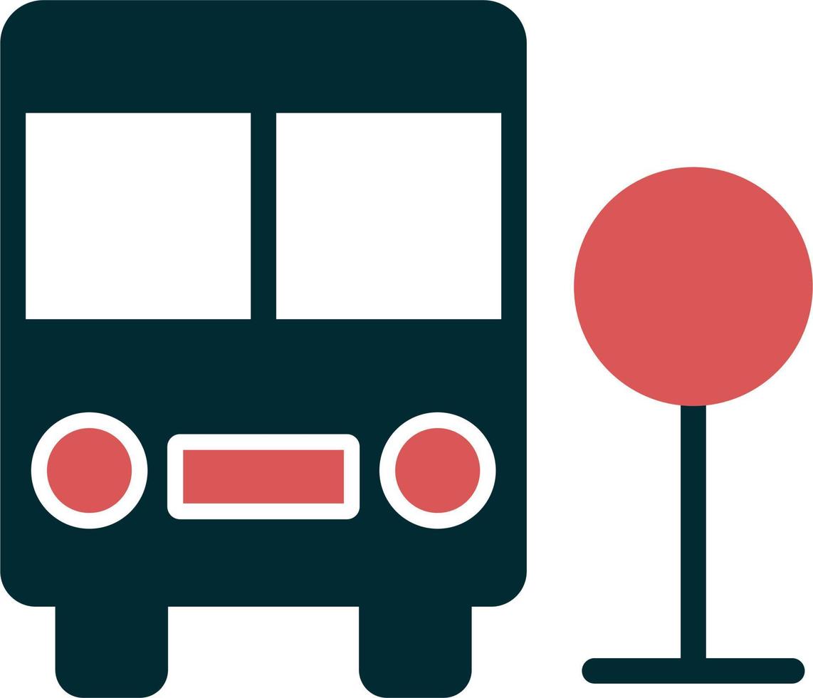 bus station vector icoon