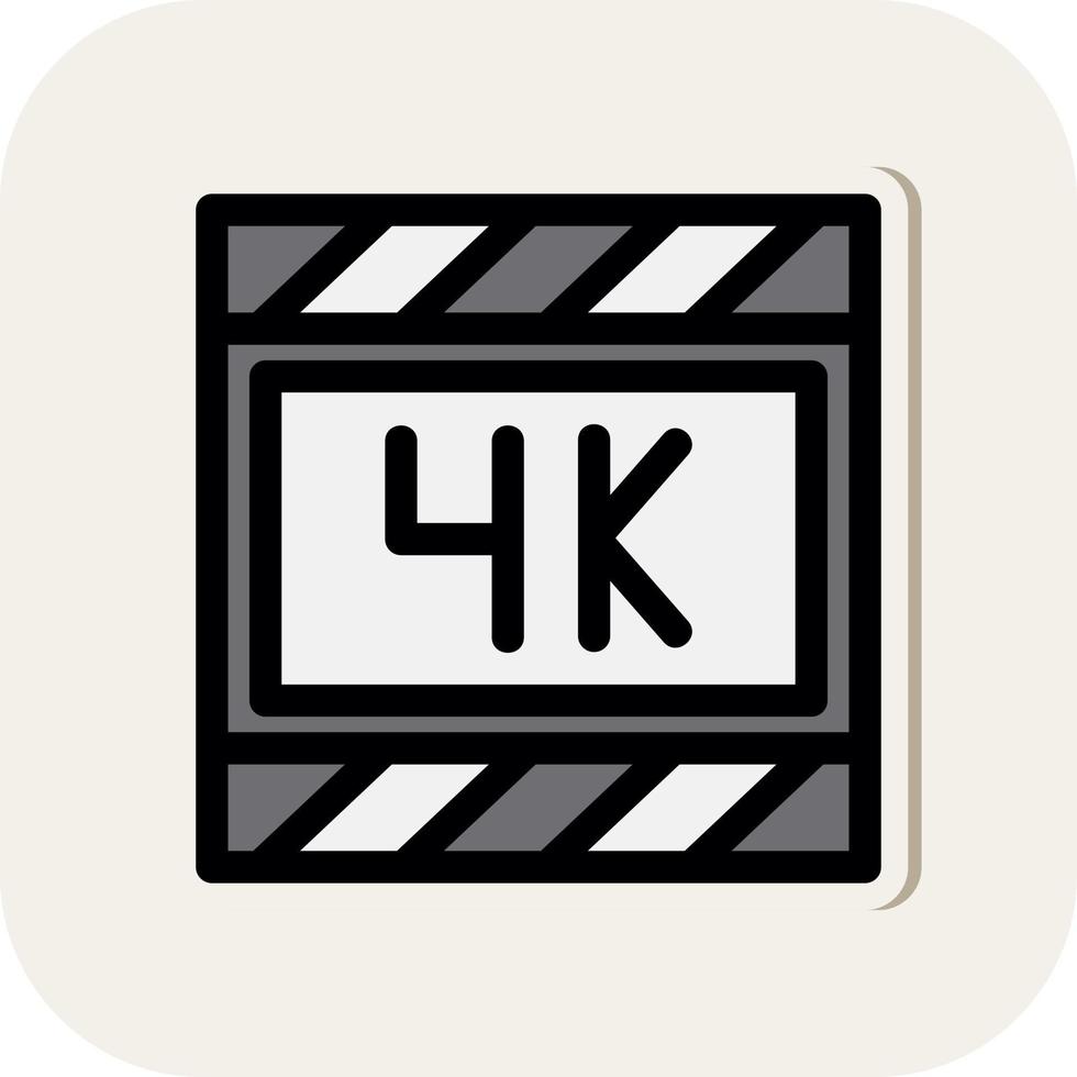 4k film vector icoon ontwerp