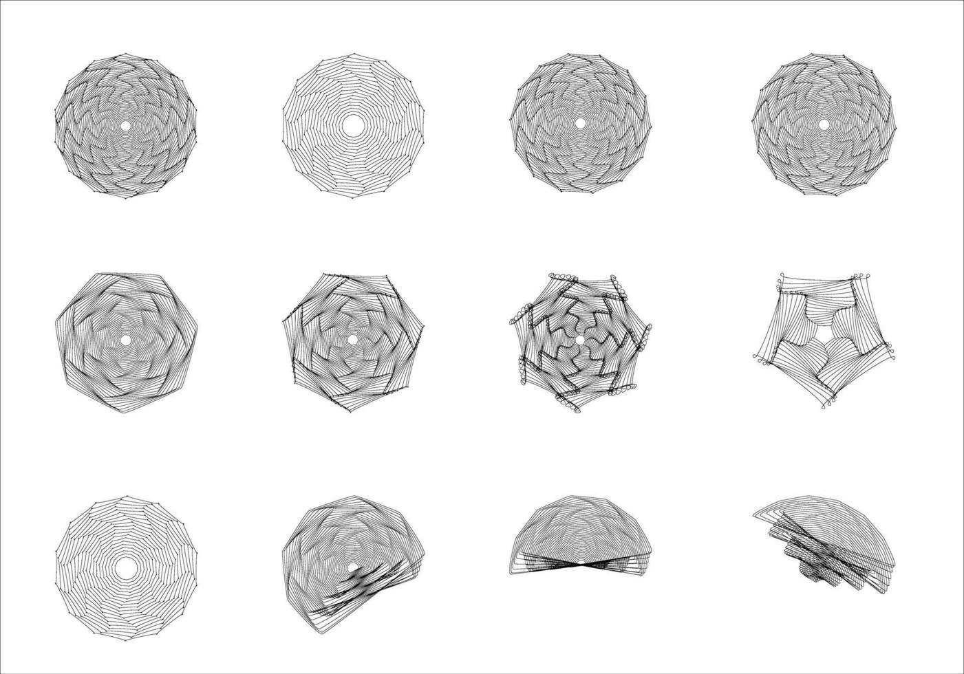 geometrische lijnen ontwerpelementen. vector