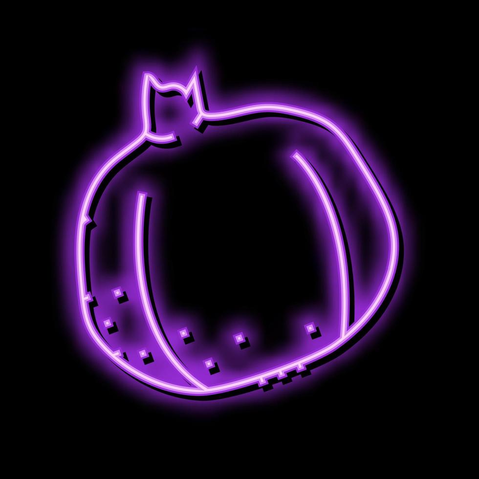 granaatappel rood neon gloed icoon illustratie vector