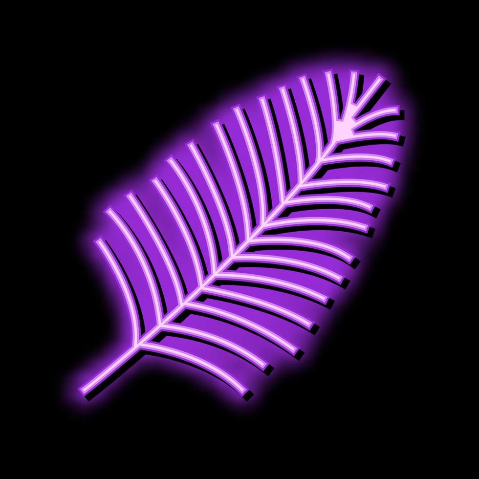 areca palm tropisch blad kleur icoon vector illustratie
