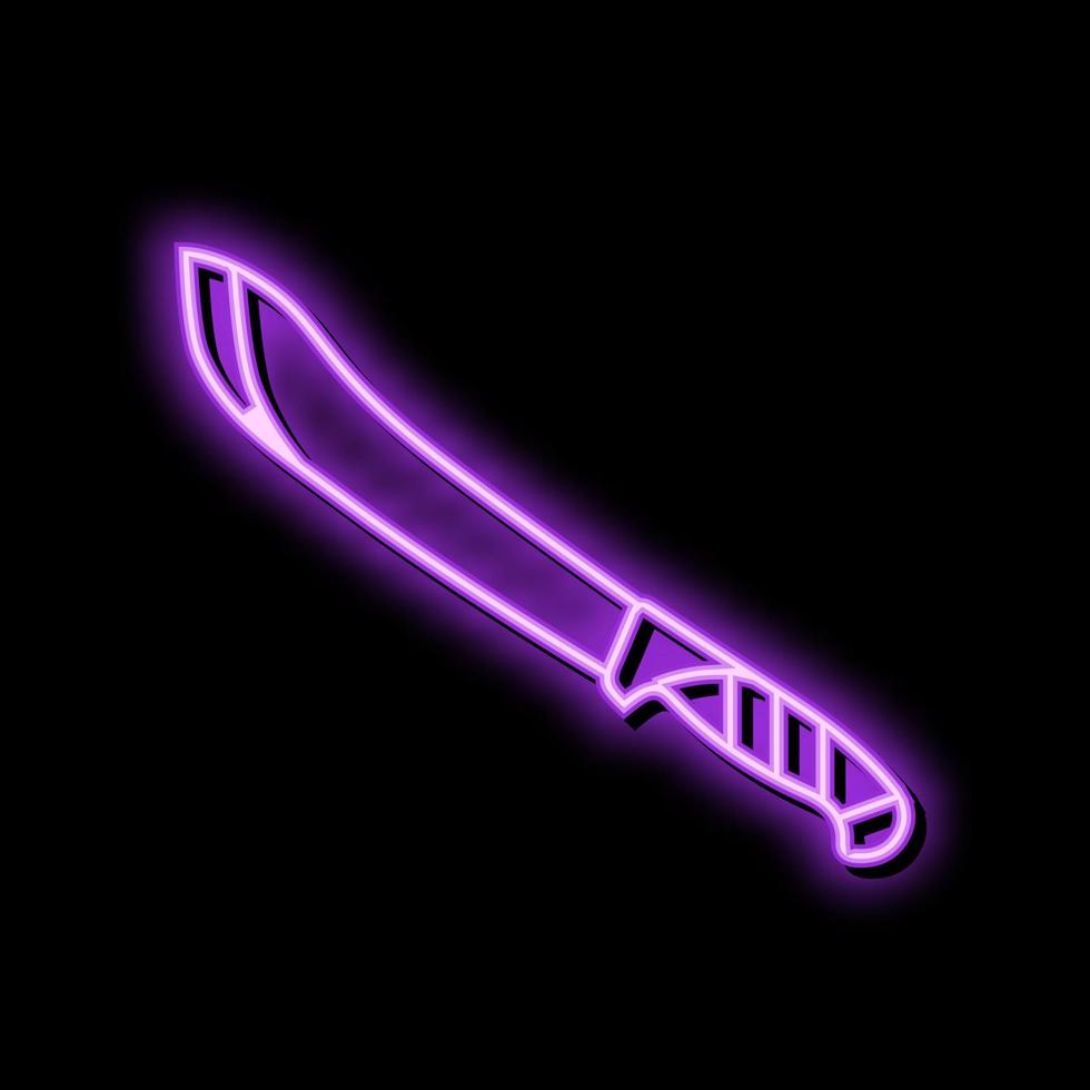 mes rundvlees slager neon gloed icoon illustratie vector