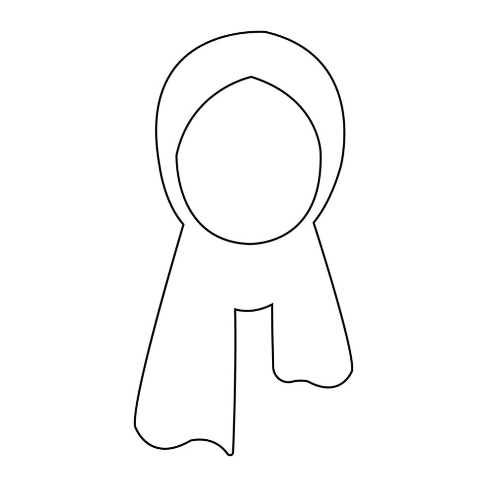 hijab icoon illustratie vector