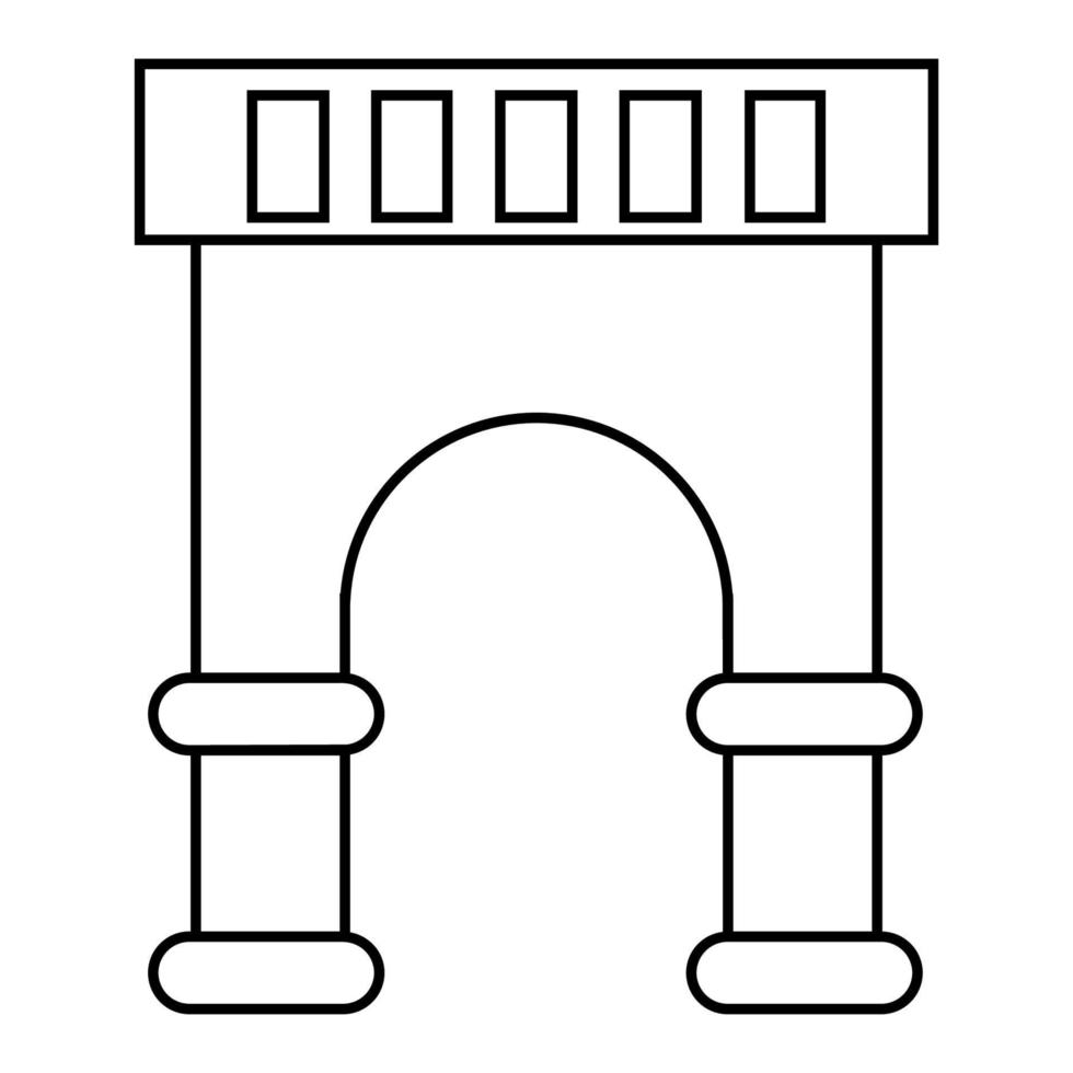 poort icoon illustratie vector