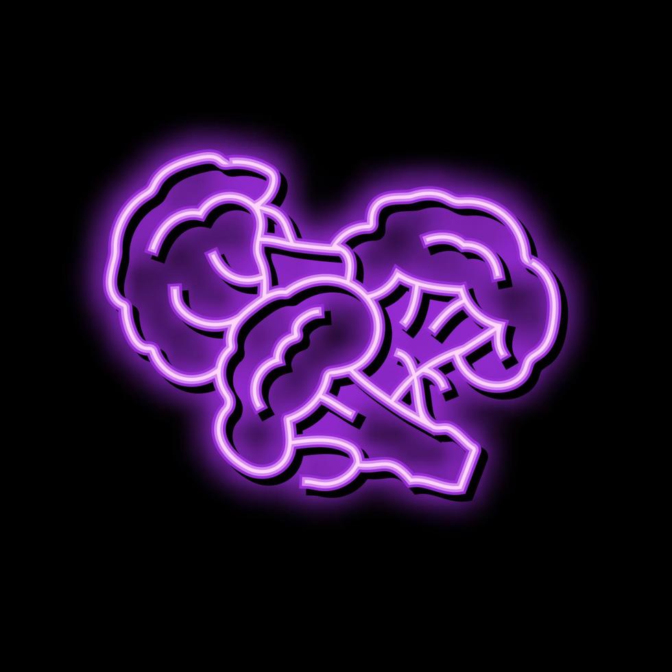 broccoli gezond neon gloed icoon illustratie vector