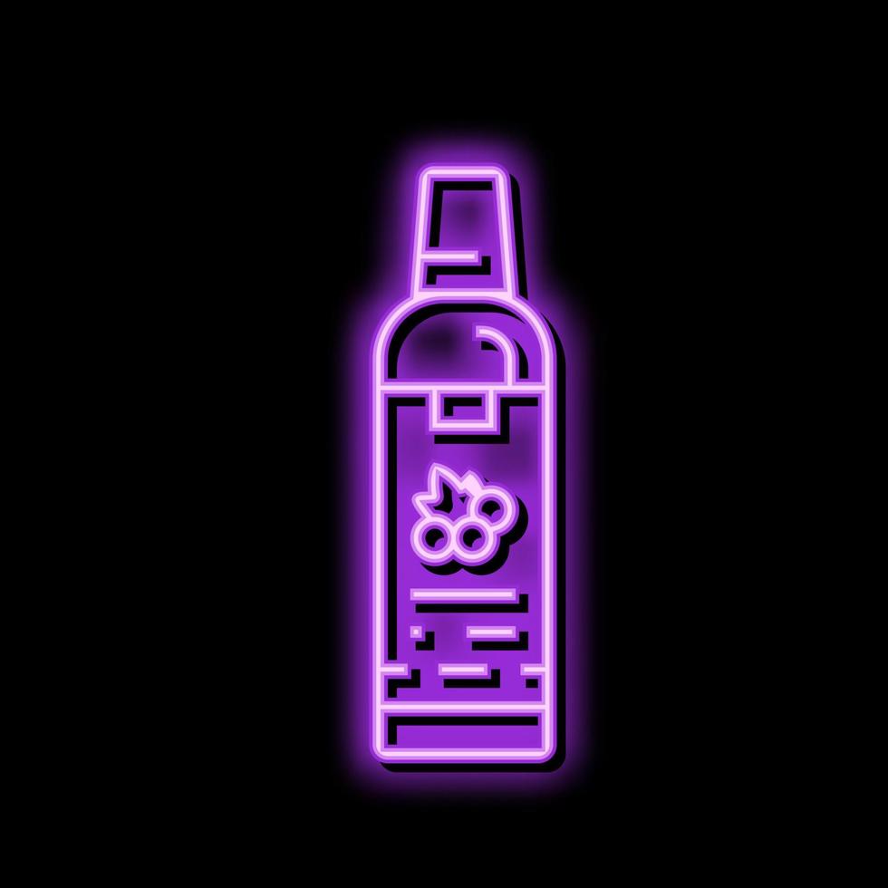 zaad olie druif neon gloed icoon illustratie vector