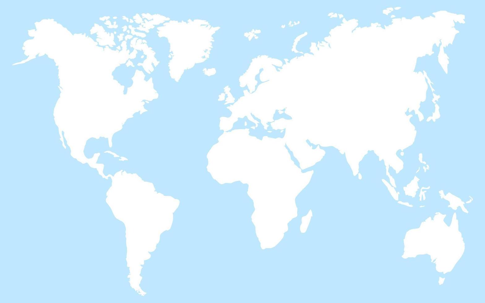 wereld kaart in blauw kleur achtergrond illustratie behang ontwerp sjabloon vector